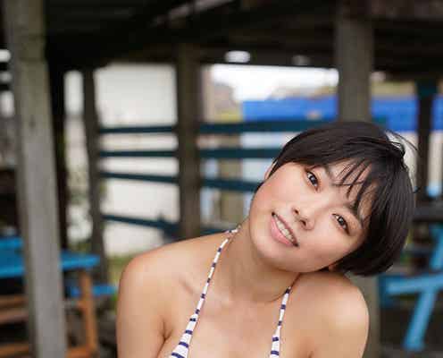 透、美バスト全開 シャワーでセクシーな姿も