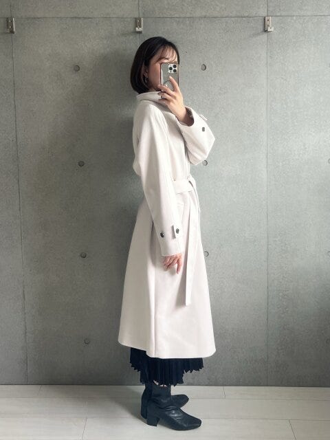GUのコート着痩せする着方