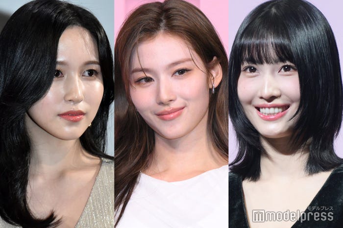 (左から)ミナ、サナ、モモ(C)モデルプレス