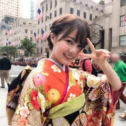 乃木坂46・生田絵梨花の振袖姿公開、アメリカ・ニューヨークの五番街で撮影（提供写真）