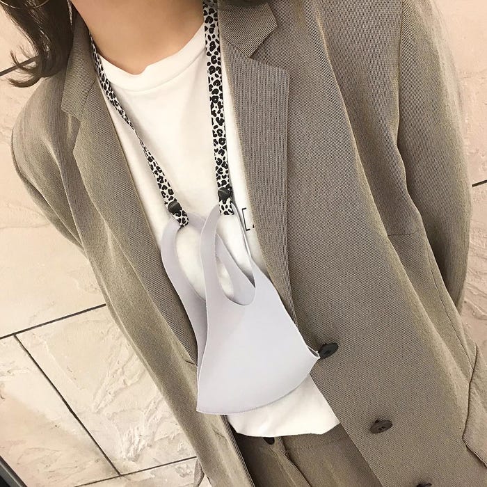 コーディネートのポイントになるデザインを選べばファッションの一部に/「サンキューマート」マスクストラップ/全品390円+税(C)ELSONIC