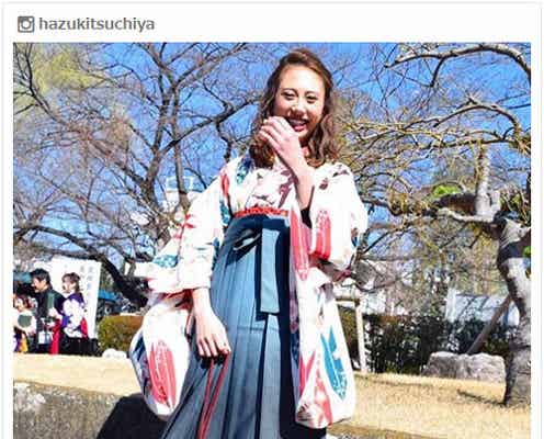 土屋巴瑞季、レトロな袴姿で大学卒業を報告 祝福の声続々