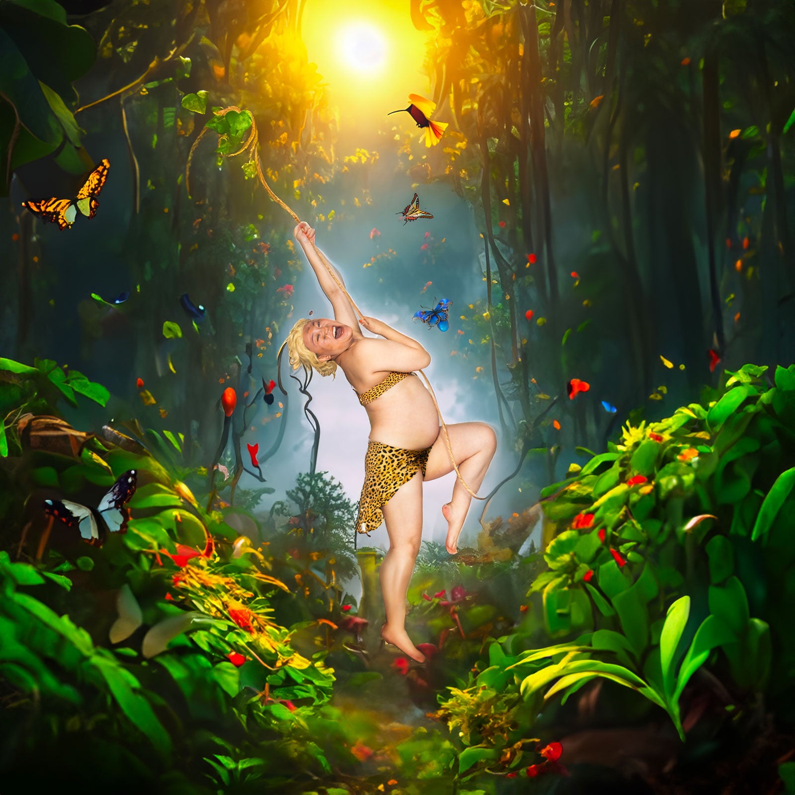 バービーのマタニティフォト（提供写真）