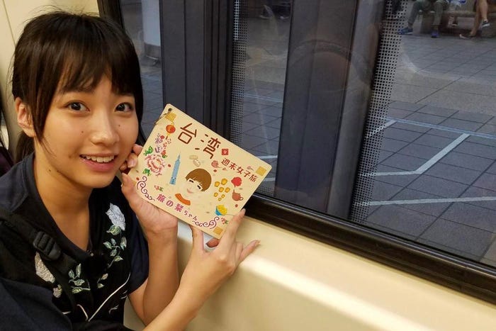 坂ノ上茜/台湾ロケ中の様子(画像提供:所属事務所)