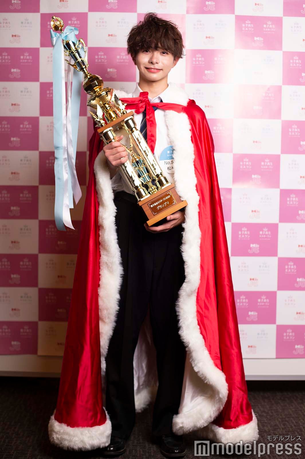 松本仁／男子高生ミスター出場時の様子（C）モデルプレス