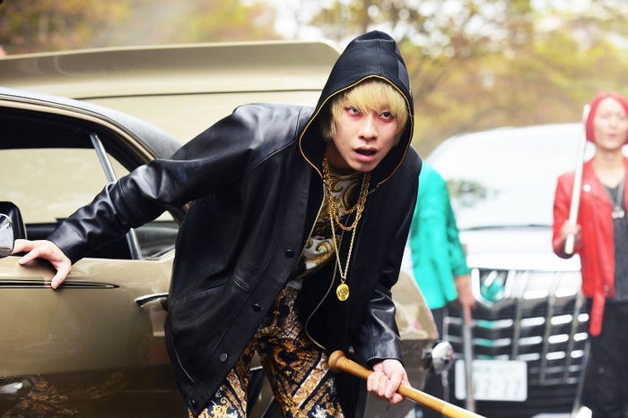 落合モトキ/映画『HiGH&LOW THE WORST』より(C)2019「HiGH&LOW THE WORST」製作委員会 原作:高橋ヒロシ(※「高」は正式には「はしごだか」)(秋田書店) HI-AX