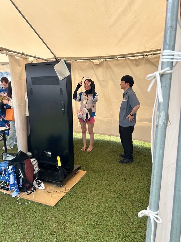 「福本大晴AIアバター体験ブース」(提供写真)