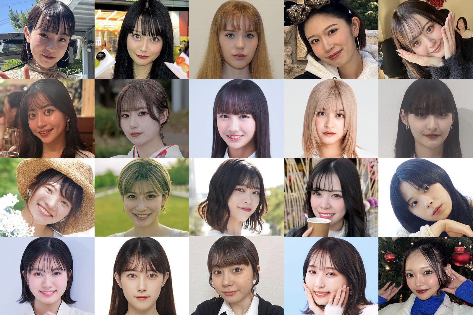 「モデルプレス 読者モデルオーディション 2024」ミス出場者（一部）