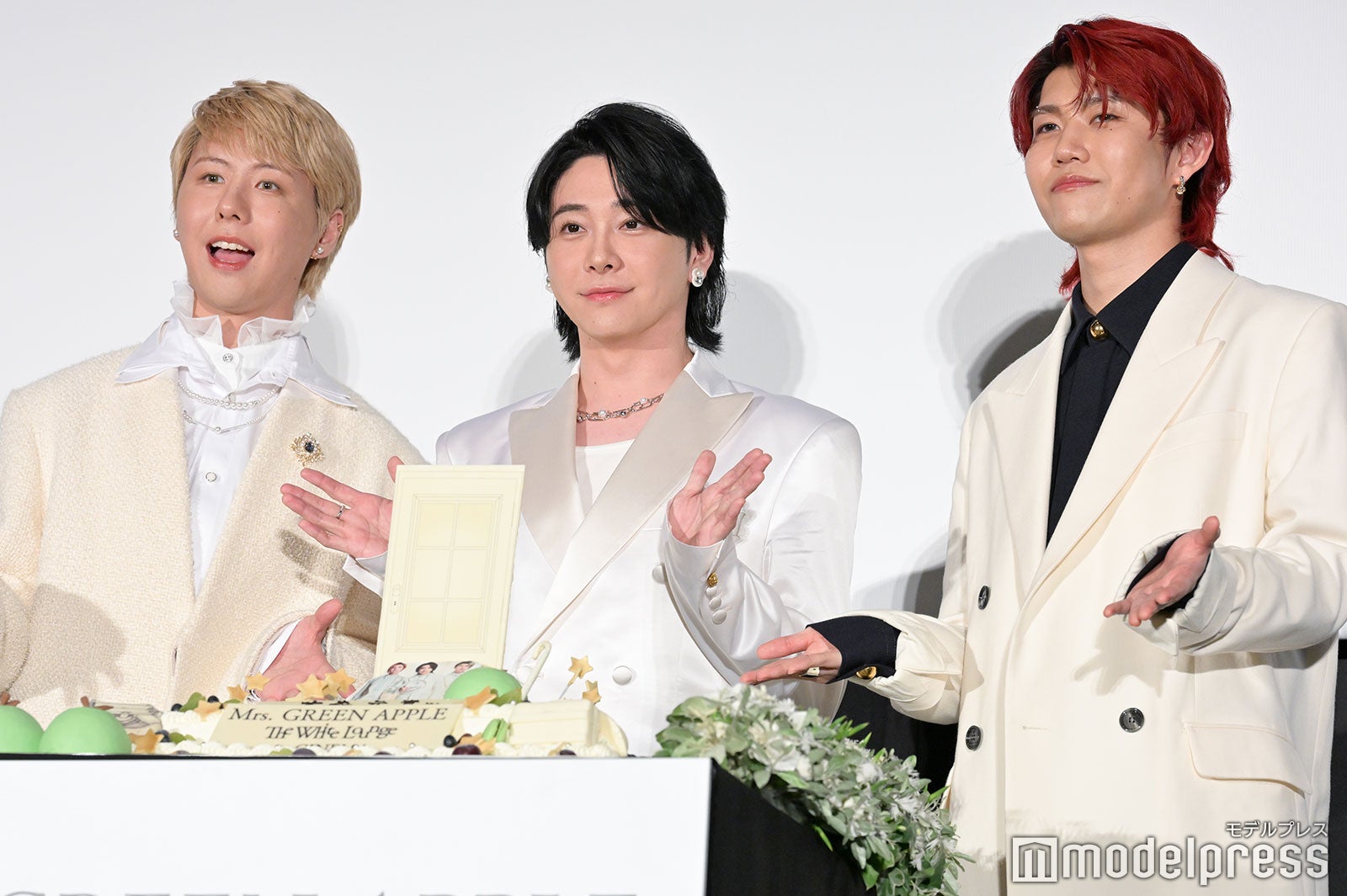 Mrs. GREEN APPLE／（左から）藤澤涼架、大森元貴、若井滉斗（C）モデルプレス（C）モデルプレス