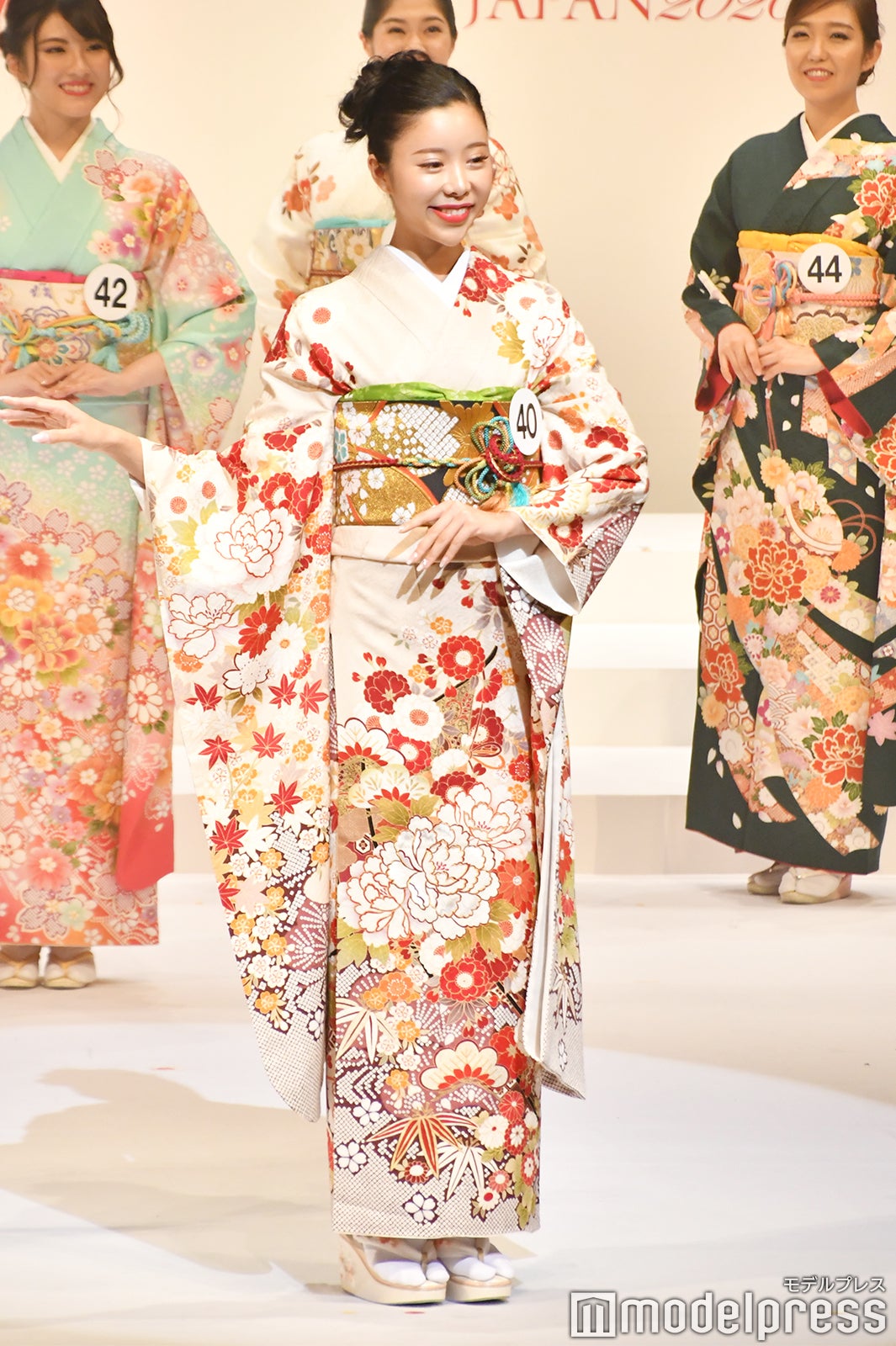 着物審査の様子／「2020ミス・インターナショナル日本代表選出大会」（C）モデルプレス
