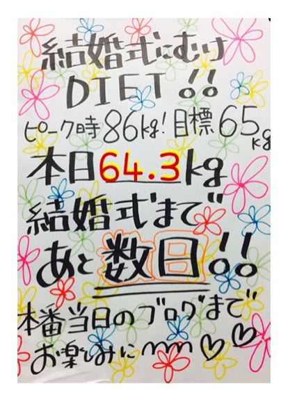 7月8日のダイエット報告／やしろ優公式ブログ（Ameba）より