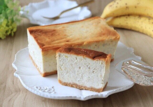完熟バナナのベイクドチーズケーキ