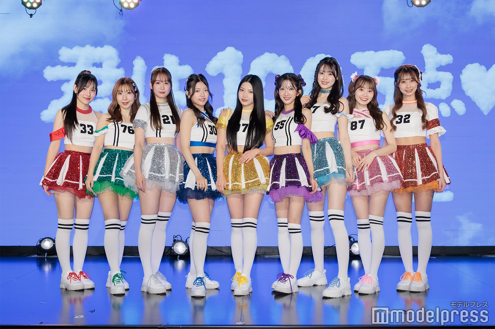 辺見桃和、板野成美、新居稚菜、堀口美澪、松山玲菜、中山萌乃香、小崎凛奈、北村陽奈、河合彩香（C）モデルプレス