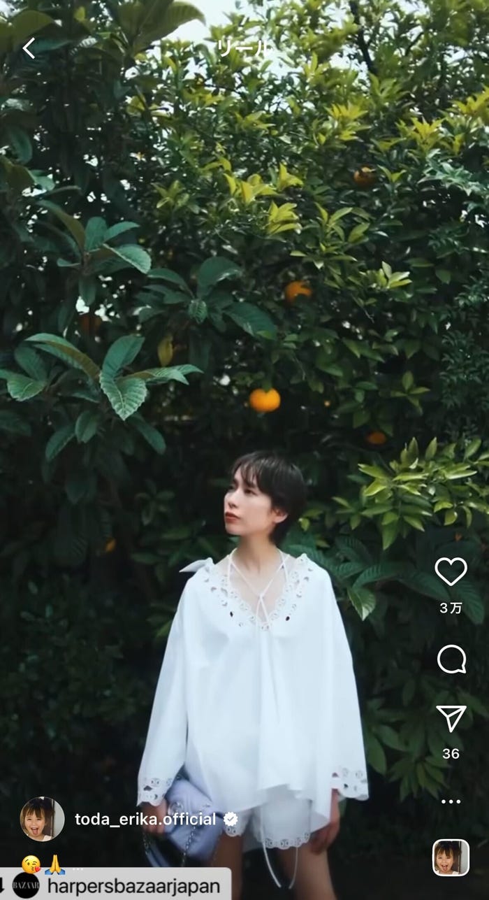 戸田恵梨香 公式Instagramより