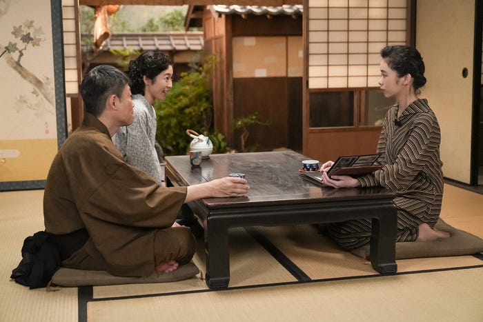 木内義一、沢暉蓮、趣里「ブギウギ」第110話(C)NHK