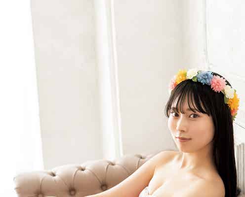 NMB48龍本弥生、8期生初水着グラビアでしなやかボディ披露<独占カットあり>