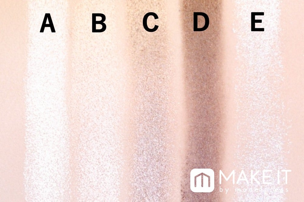 キャンメイク／パーフェクトスタイリストアイズ／02 ベビーベージュ スウォッチ (C)メイクイット