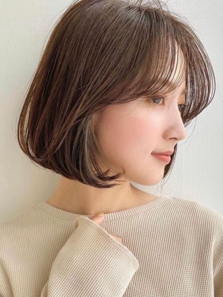 丸顔さんにおすすめのミニボブヘア特集 お悩み解消小顔スタイルのコツを紹介 モデルプレス 丸顔さんにおすすめのミニボブヘア特集 お悩み解消小顔スタイルのコツを紹介 モデルプレス
