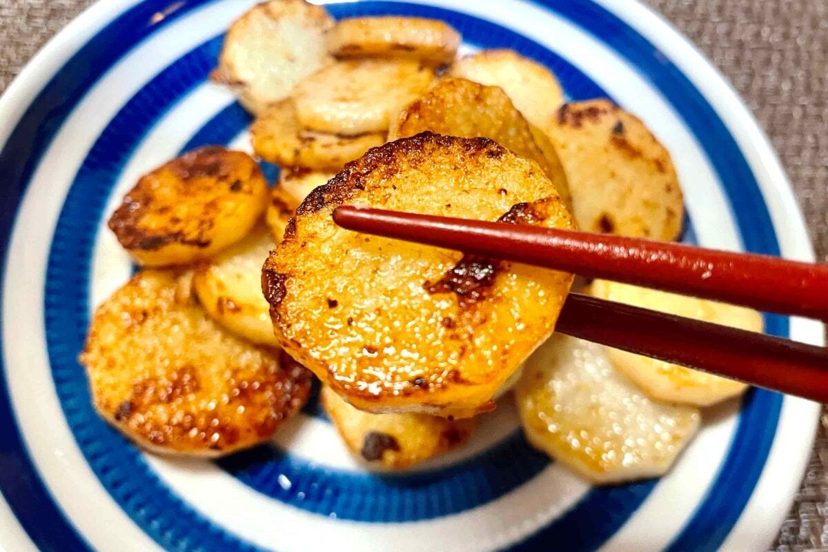 長芋のバター醤油焼き