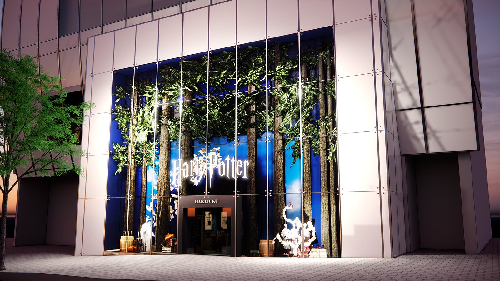 ハリー・ポッター公式店が原宿に誕生 “禁じられた森”着想の空間でショッピング体験