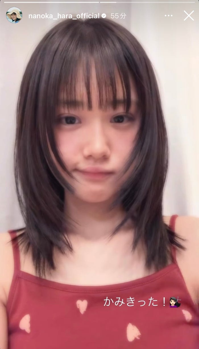 原菜乃華Instagramストーリーズより