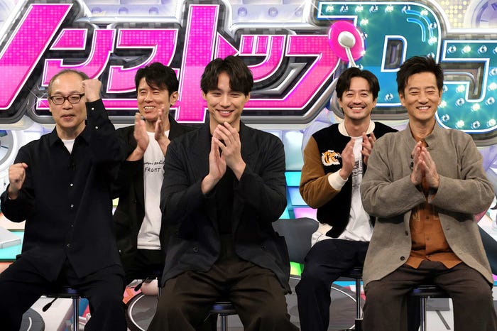 正名僕蔵、原田泰造、福士蒼汰、竹財輝之助、津田寛治(C)フジテレビ