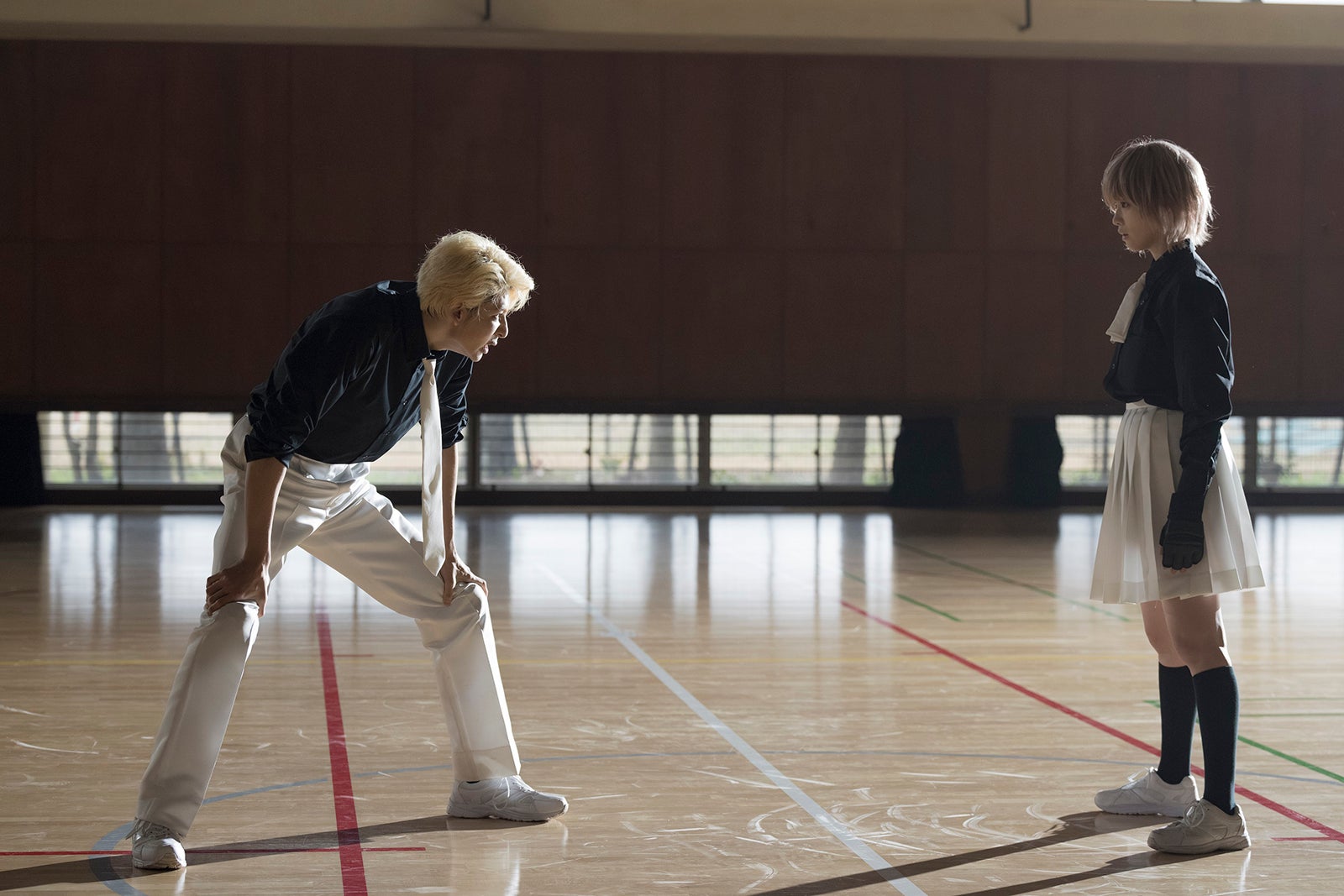 ラウール、高橋ひかる（C）丹月正光／講談社（C）2024 映画「赤羽骨子のボディガード」製作委員会