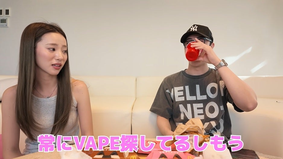 中町JPはVAPE中毒！？中町綾が「マジでやめた方がいいよ」と注意