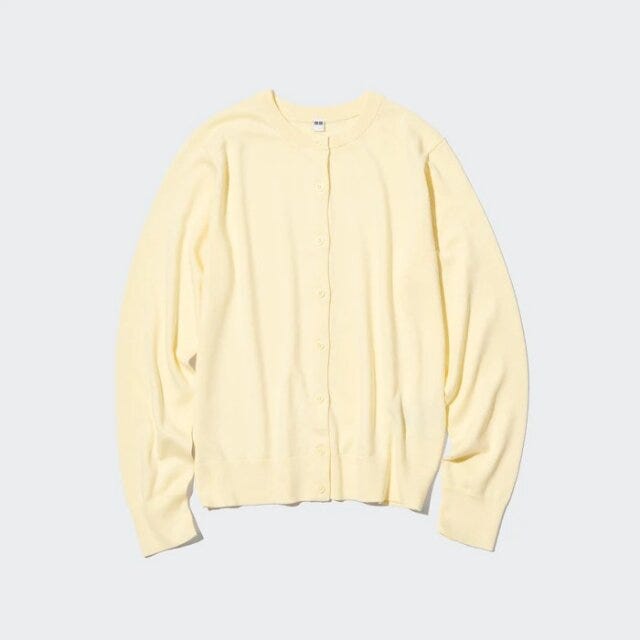 ユニクロ　uniqlo　レディース　おすすめ　オススメ　コスパ　2023　春　UVカット　紫外線対策　日焼け対策　着る日焼け止め　カーディガン　UVカットクルーネックカーディガン