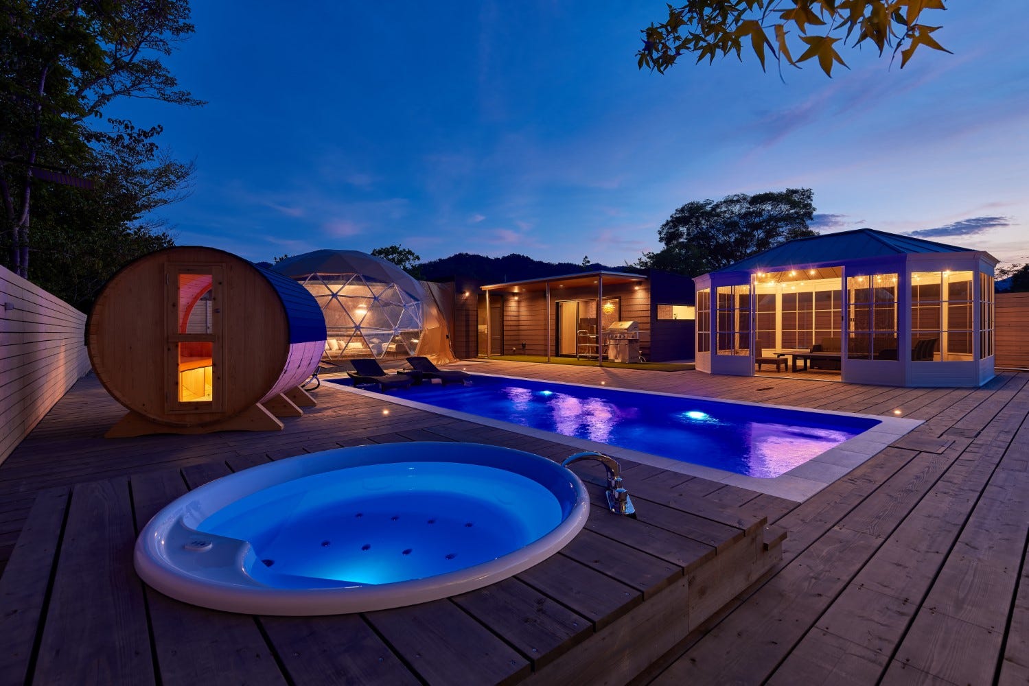 全室プール&サウナ付き!広島に新グランピング「IHANA!フォレストグランピング&ヴィラリゾート」