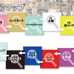 会場MAP(C)青山剛昌/小学館・読売テレビ・TMS 1996