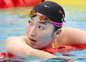 池江璃花子まさか9位 50メートル自由形6連覇ならず
