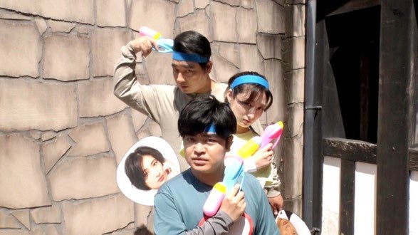 加藤諒、斉藤慎二（ジャングルポケット）、武田梨奈（C）日本テレビ