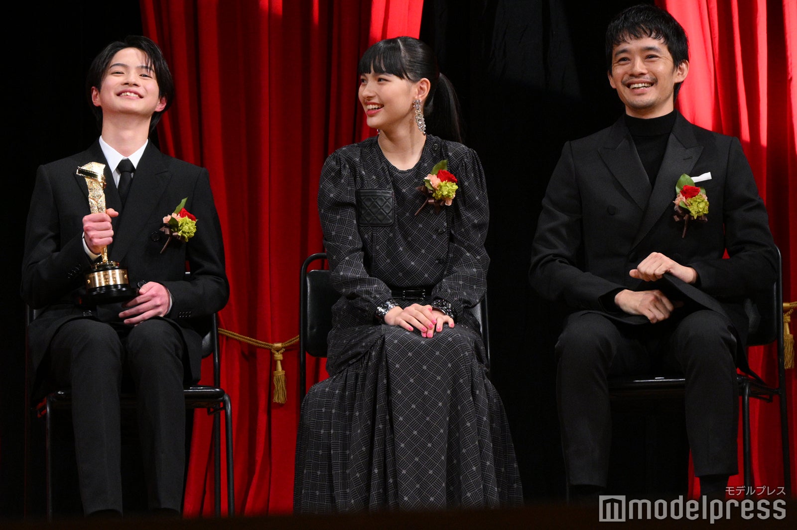 越山敬達、中西希亜良、池松壮亮（C）モデルプレス