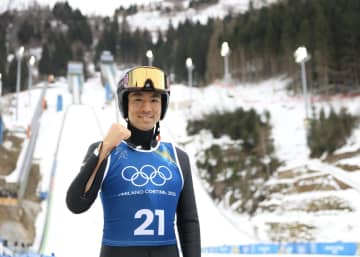 ノルディック複合 渡部暁斗 チームメート丸山希の銅メダルに刺激 有終へ「桜を咲かせて泣いて終われる五輪に」