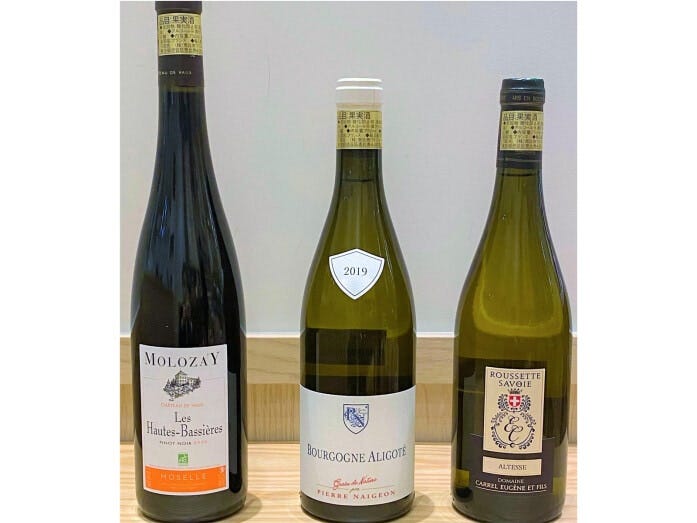 左から、ビオディナミ農法、ビオロジック農法、リュット・レゾネ農法で造られたナチュラルワイン