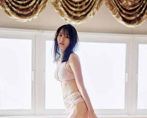 志田音々、ランジェリー姿で豊満バスト披露「週プレ」初表紙