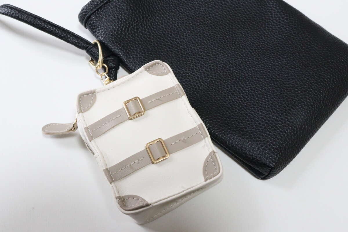 THREEPPY　スリーピー　チャーム付エコバッグ、キャリーケース風、PK（リカちゃん）　持ち運び