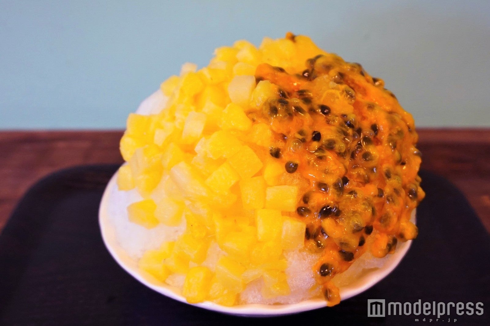 パッションとパインのこぼれ氷／画像提供：田中果実店