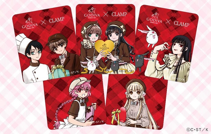 ゴディバ×CLAMP オリジナルステッカー プレゼント(C)C・ST/K