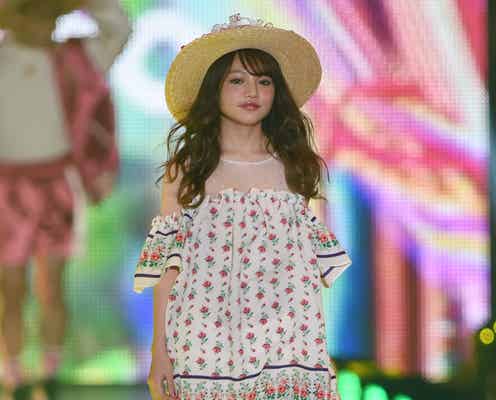 「Ranzuki」ちぃぽぽ、ストローハット×小花柄ワンピでランウェイをラブリーに彩る<関コレ2016S/S>