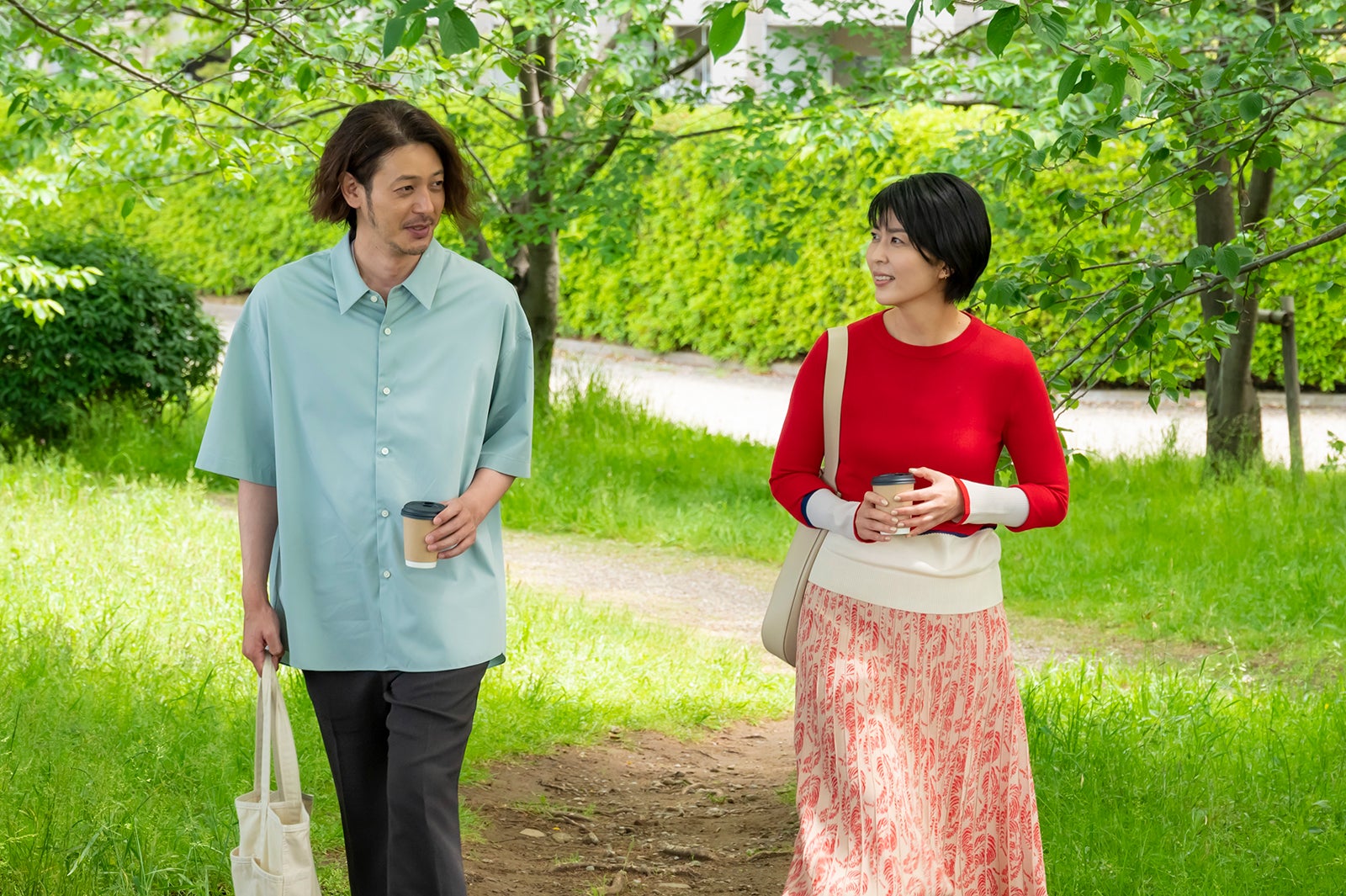 オダギリジョー、松たか子 「大豆田とわ子と三人の元夫」第7話より（C）カンテレ・フジテレビ