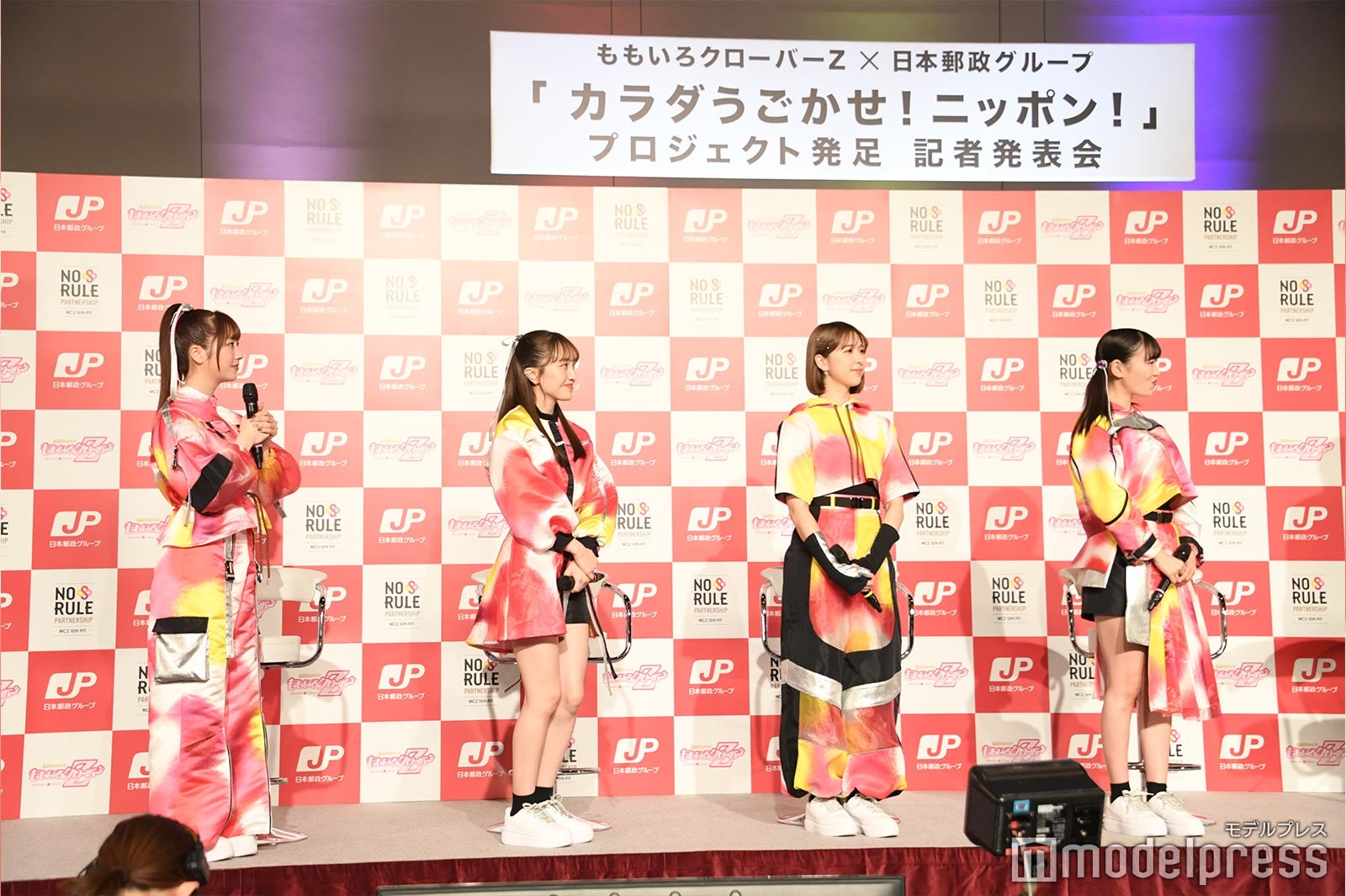 ももいろクローバーZ／（左から）佐々木彩夏、百田夏菜子、玉井詩織、高城れに（C）モデルプレス