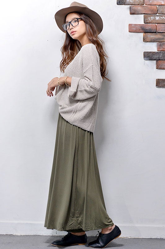 ざっくりニットのベルスリーブトップス「coca」2,990円（税込）／画像提供：coca