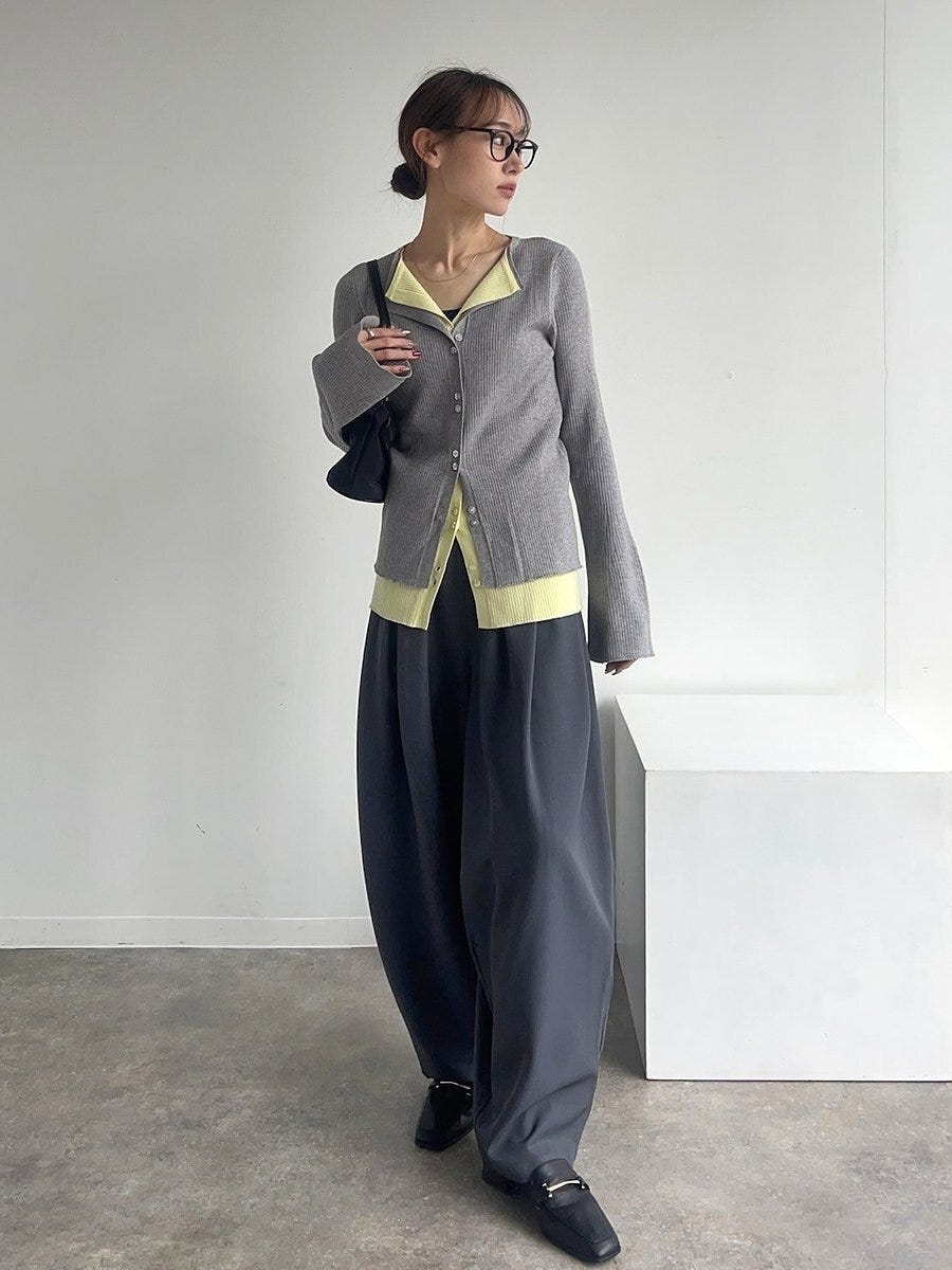 カーディガン コーデ カーディガンコーデ4