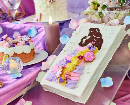 童話「ラプンツェル」デザートブッフェが仙台に、花々に彩られたケーキやムース等20種