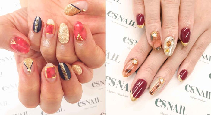 今年はどのデザインにする 秋に人気の べっ甲ネイル で大人レディになろう モデルプレス
