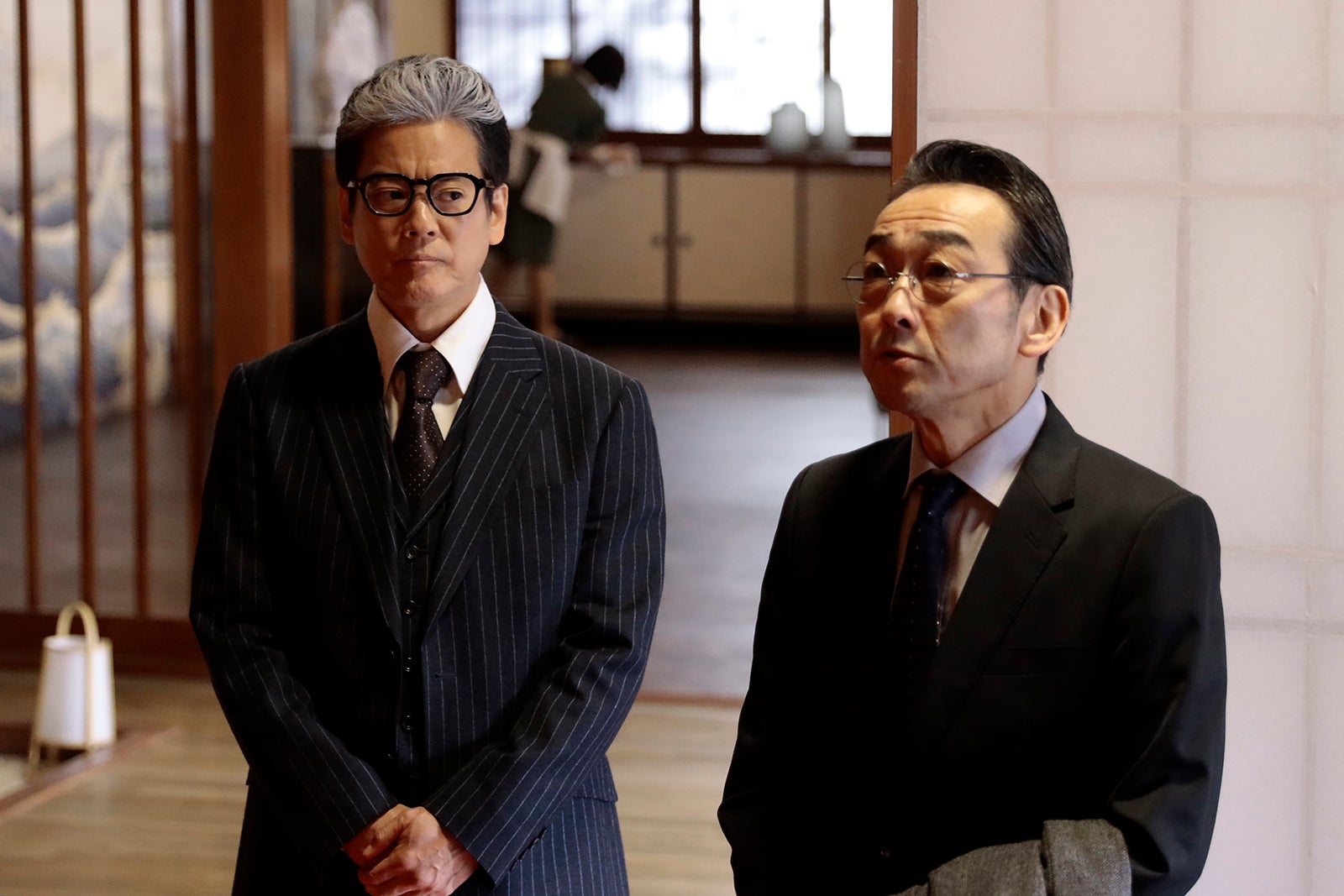 唐沢寿明、吹越満「プライベートバンカー」第4話（C）テレビ朝日