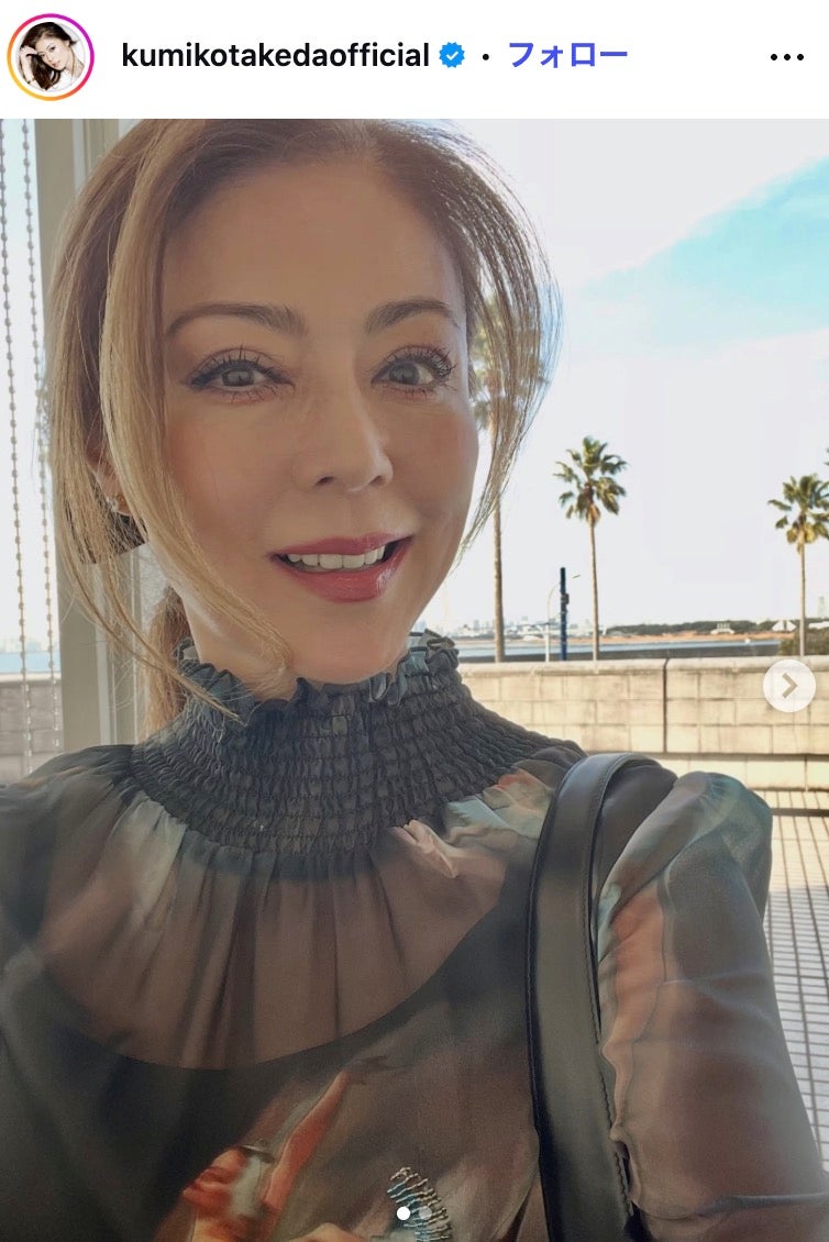 武田久美子、引き締まったウエストのぞくスウェット姿「異次元プロポーション」「健康的で美しい」と反響