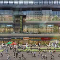 「TOKYO TORCH Park」(手前)と「TOKYO TORCH Terrace」(奥)/画像提供:三菱地所